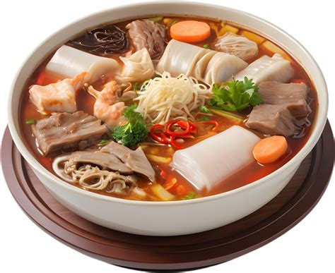 Hot pot, a communal culinary experience where diners cook fresh