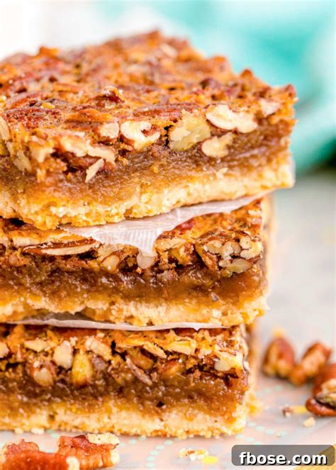 No-Fuss Pecan Pie Bars - Fbose