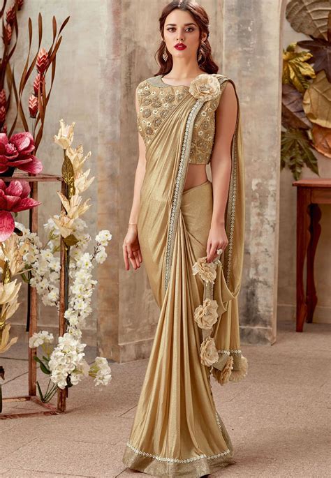 party wear golden saree  maggie martinez blog