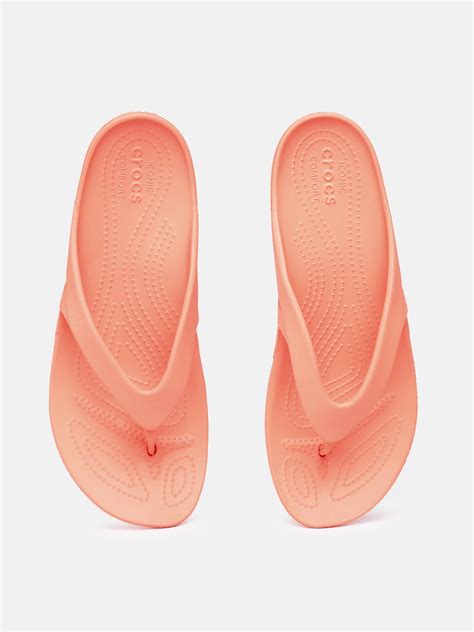 Buy Crocs Women Croslite Thong Flip Flops - Flip Flops for Women ...