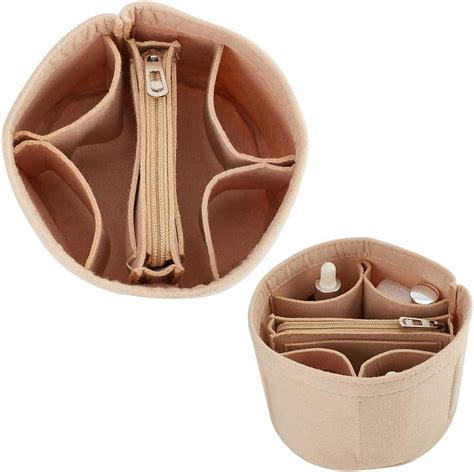 Small Felt Purse Organizer Insert Handbag Insert Liner for Cannes Round