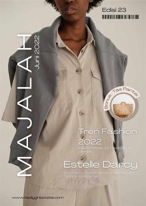 contoh cover majalah artistik gratis bebas edit canva