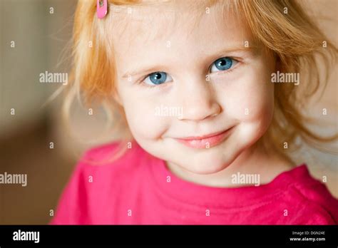 This is portrait of little red hair girl Stock Photo - Alamy