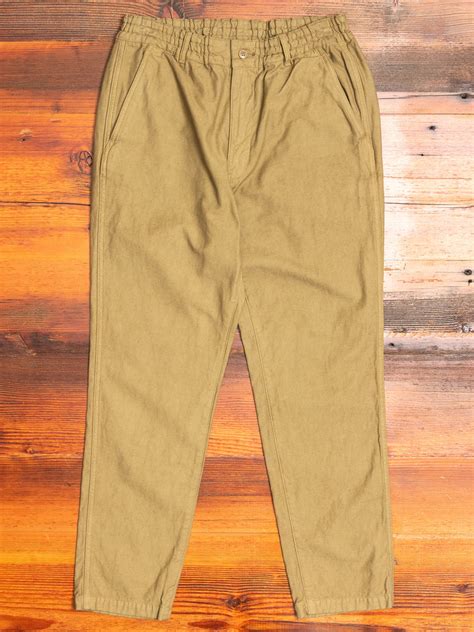 easy pants  beige blue owl workshop