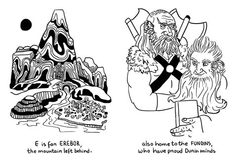An Unexpected Alphabet - Hobbit ABC on Behance
