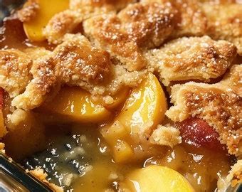 BEST RECIPE for Peach Cobbler Recipe Download - Etsy
