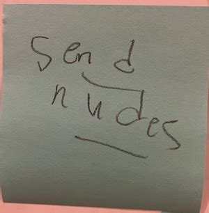 Send nudes – The Answer Wall