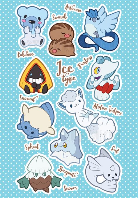 Ice Type Pokemon by miaow on DeviantArt