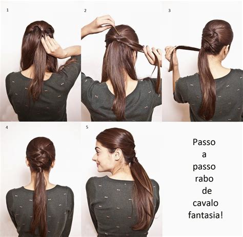 Tranças De Cavalo Passo A Passo - Cute Things: Passo-a-passo: Rabo de Cavalo Fantasia!