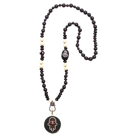 Clarissa Bronfman Ebony, Diamond, 14k gold, Green Onyx, Jade 'Love