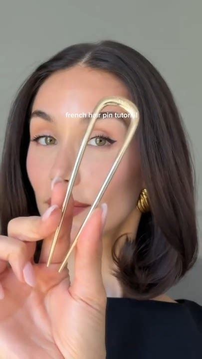french hair pin tutorial youtube