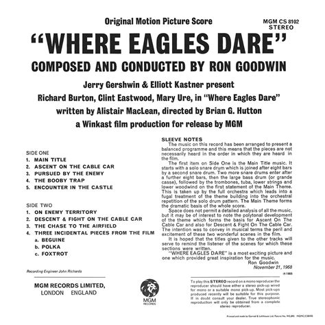 Where Eagles Dare – LP Cover Archive