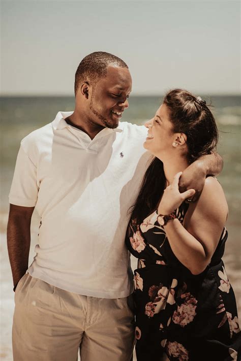 Download Interracial Couple Beach Photo Wallpaper | Wallpapers.com
