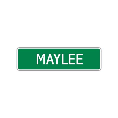 Maylee Girls Name Letter Printed Label Novelty Childrens Bedroom Indoor