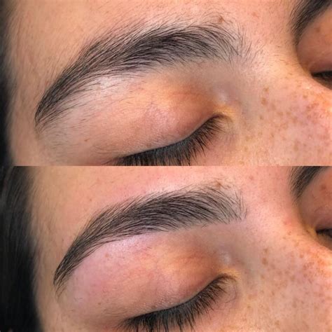 threading eyebrows    glitter  gloss dont