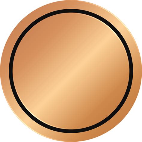 Bronze Circle Badge 11811878 PNG