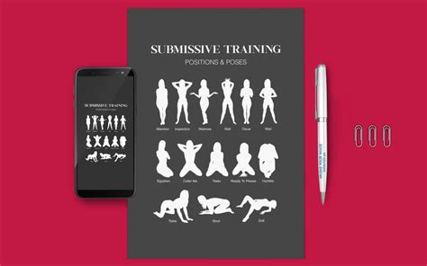 submissive training positions poses digital  art file