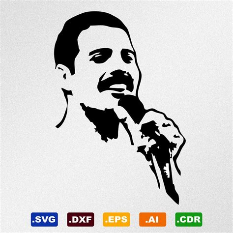 Freddie Mercury Vector at Vectorified.com | Collection of Freddie ...