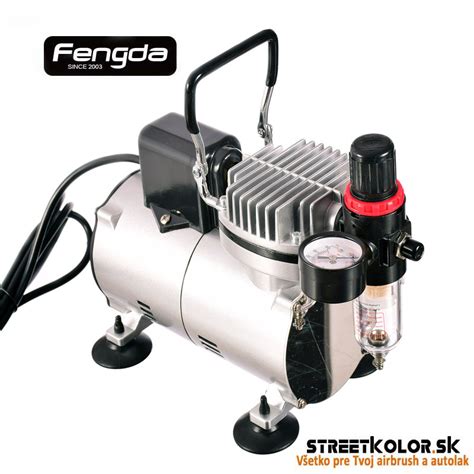 Jednovalcový mini airbrush kompresor Fengda AS18-2S