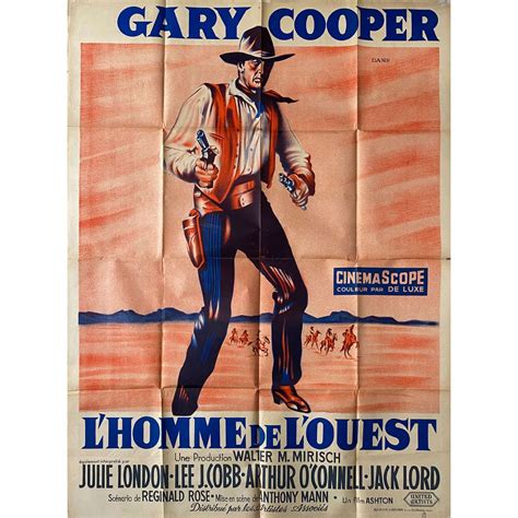 THE MAN OF THE WEST French Movie Poster - 47x63 in. - 1958