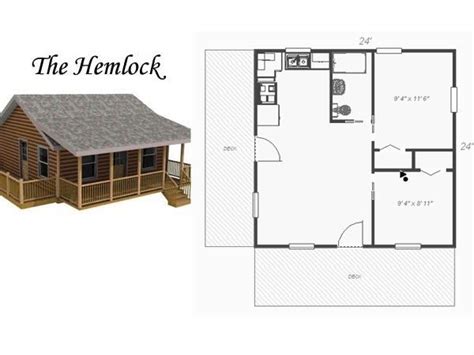 Stunning 24x24 Cabin Plans With Loft Gallery | Loft floor plans, Log ...