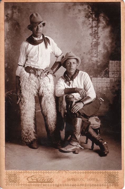 TWO NATIVE AMERICAN OR POSSIBLY AFRICAN AMERICAN COWBOYS | THE CABINET ...