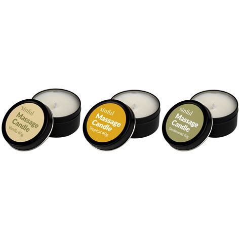 Sinful Massagekerzen Set 3 x 40 g | Sinful