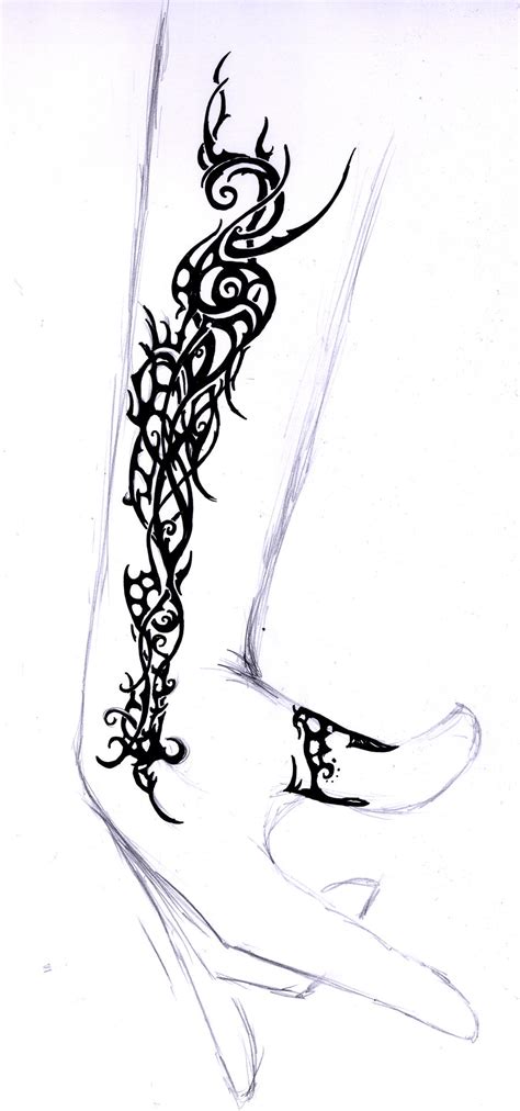 Elven Tribal - Tattoo Study 7 by Elbie3rd on DeviantArt