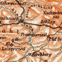 Map of the Bavarian Forest (Bayerischer Wald), 1909 by Waldin | Avenza Maps