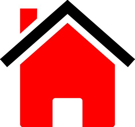 house logo red clip art  vector clip art  royalty