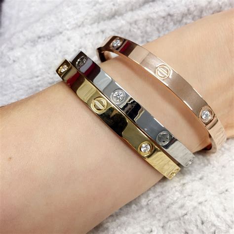 All you need is love and our Cubic Zirconia love bracelets! Showing off ...