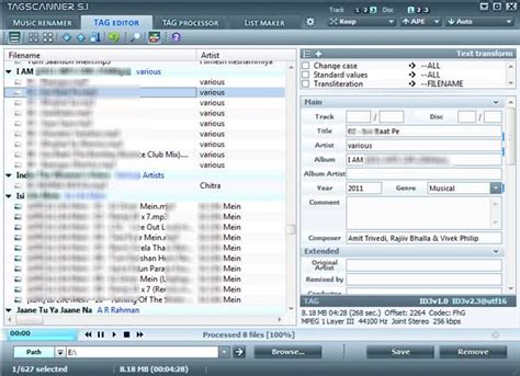 Most Complete Music Library Organizer and MP3 Tag Editor Free Software