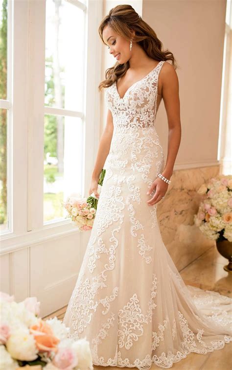 Sheer Lace Wedding Dresses