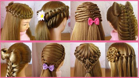 8 Beautiful Cute Hairstyles for girls | Hair Style Girl | Trendy ...