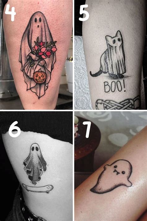 ghost tattoo ideas cute spooky designs ghostly tattoo ideas