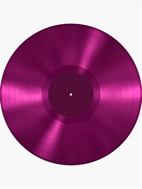 "33 RPM 12 Inch Vinyl LP Record in Shiny Violet" Sticker for Sale by ...