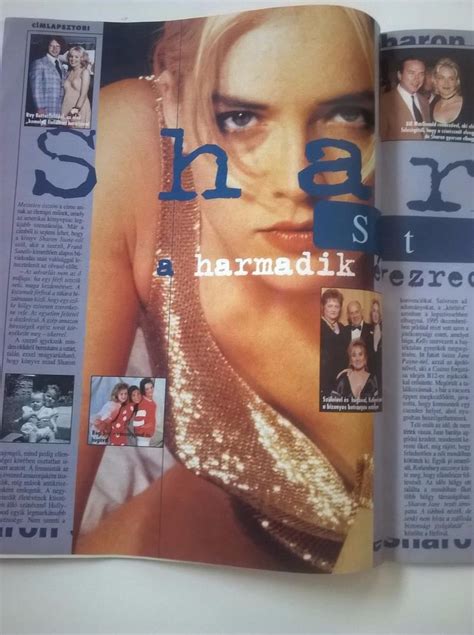 Sharon Stone Hungarian Magazine Cover Article 1997. Amanda Lear ...