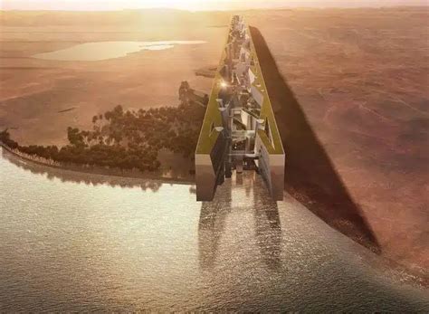 Drone reveals scale of $1 trillion The Line in Saudi Arabia