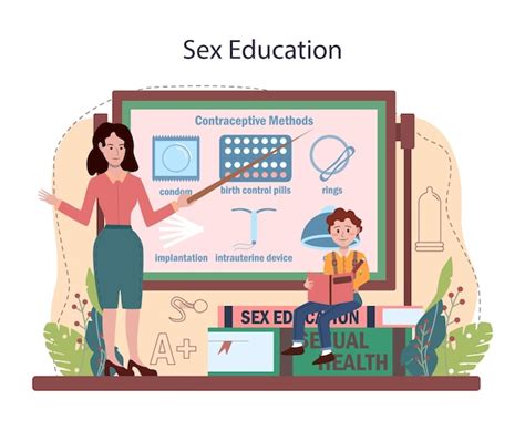 Sexual education concept. sexual health lesson for young people ...