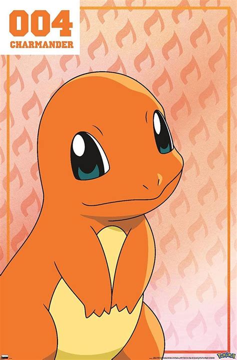 trends international pokemon charmander  wall poster