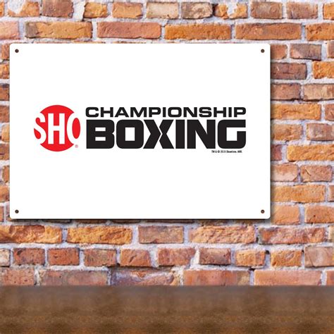 Boxeo del campeonato de SHO Logo Signo de metal – Paramount Shop