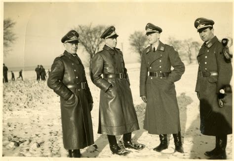 Ww2 German Officer Uniforms German Soldiers In Winter Uniform, Russia,