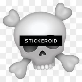 Skull Emoji, HD Png Download - vhv