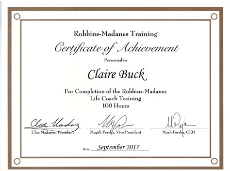 Tony Robbins Life Coach Training - Claire Buck Coaching