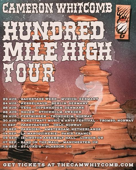 Buy Tickets and Find Tour Dates for Cameron Whitcomb 35