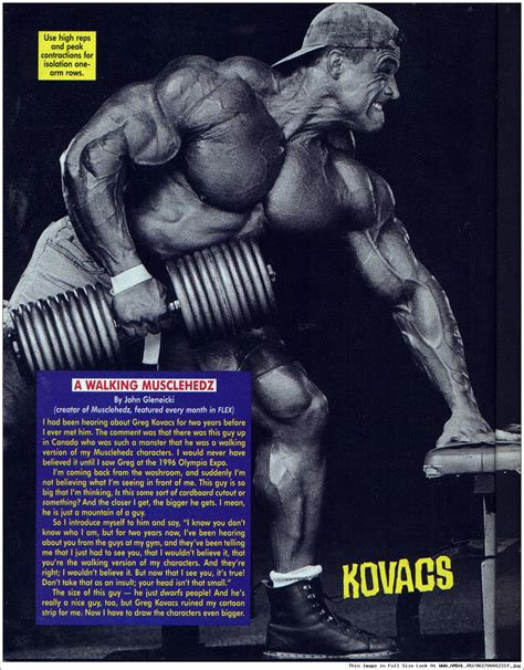 Грег Ковач (Greg Kovacs), фотографии, биография, соревнования, бодибилдинг