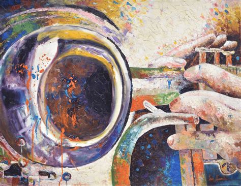 trumpeter art painting canvas  artlicity arts usa