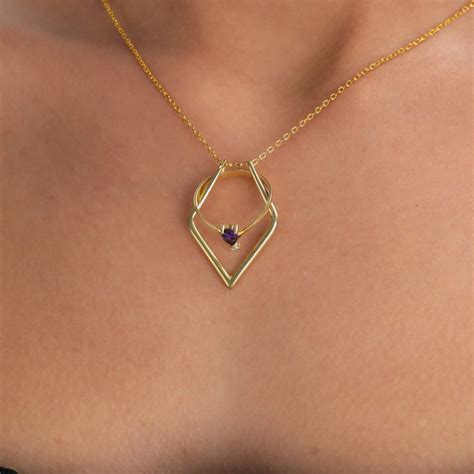 ring holder necklace etsy