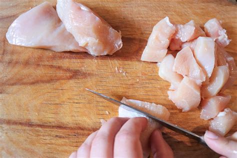 How To Cut Chicken Breast Into Nuggets - Recipes.net