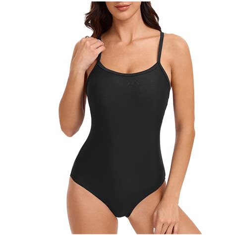 FRSASU One Piece Swimsuit Women Athletic Swimsuit Adjustable Strap